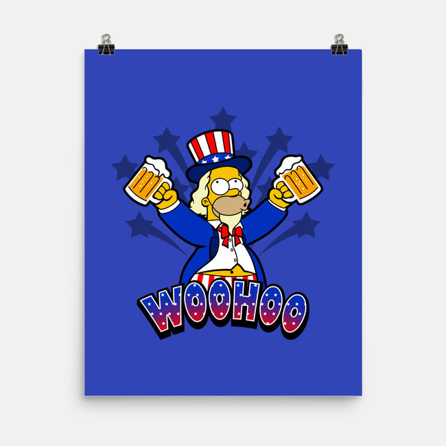 Patriotic Drinker-None-Matte-Poster-Boggs Nicolas