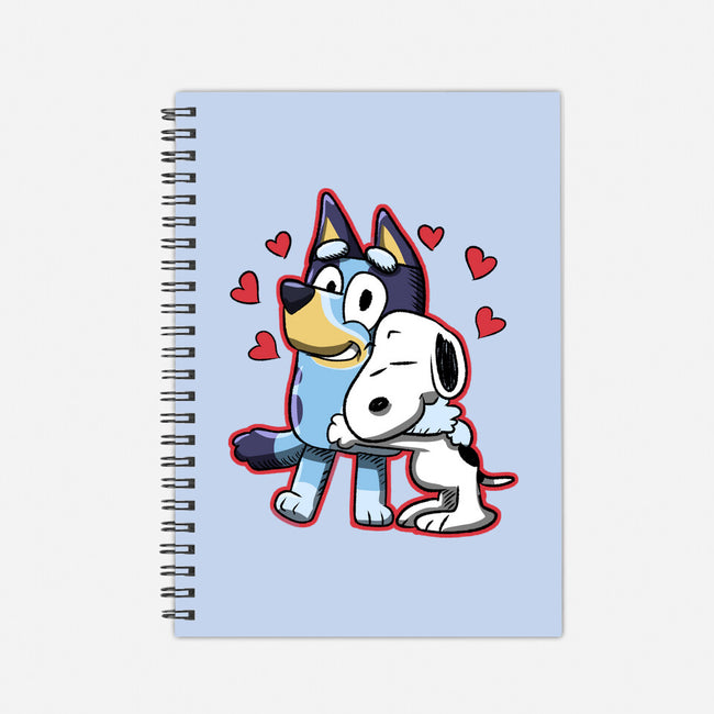 Dog Hug-None-Dot Grid-Notebook-nickzzarto
