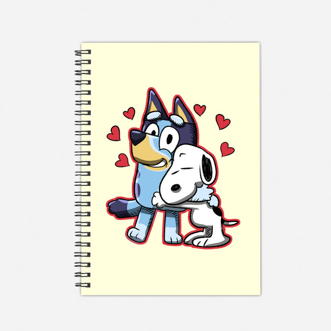 Dog Hug-None-Dot Grid-Notebook-nickzzarto
