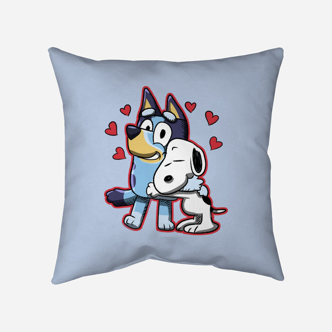 Dog Hug-None-Removable Cover-Throw Pillow-nickzzarto