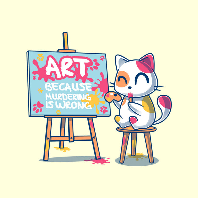 Art Because Murdering Is Wrong-Mens-Basic-Tee-erion_designs