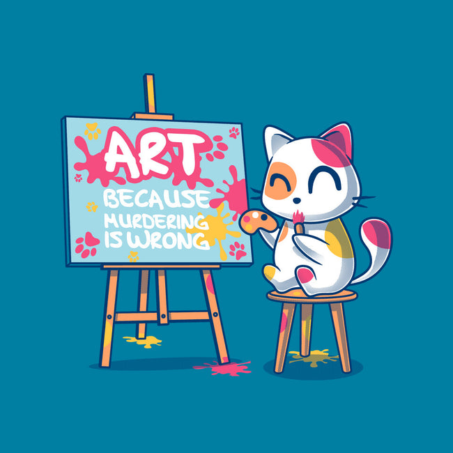 Art Because Murdering Is Wrong-None-Glossy-Sticker-erion_designs