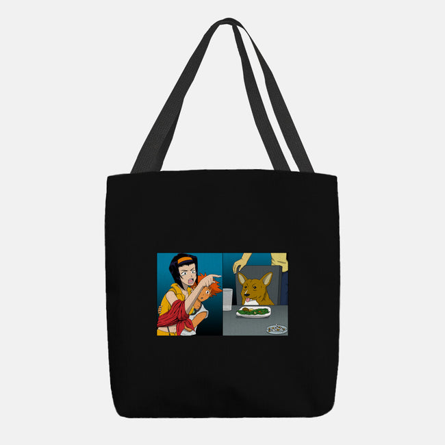 Space Cowgirl Vs Data Dog-None-Basic Tote-Bag-pigboom