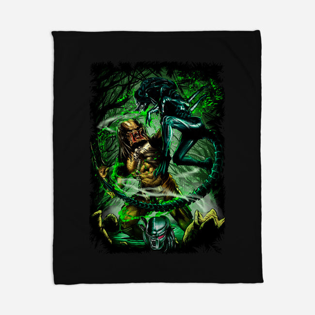 Battle Of Aliens-None-Fleece-Blanket-Conjura Geek