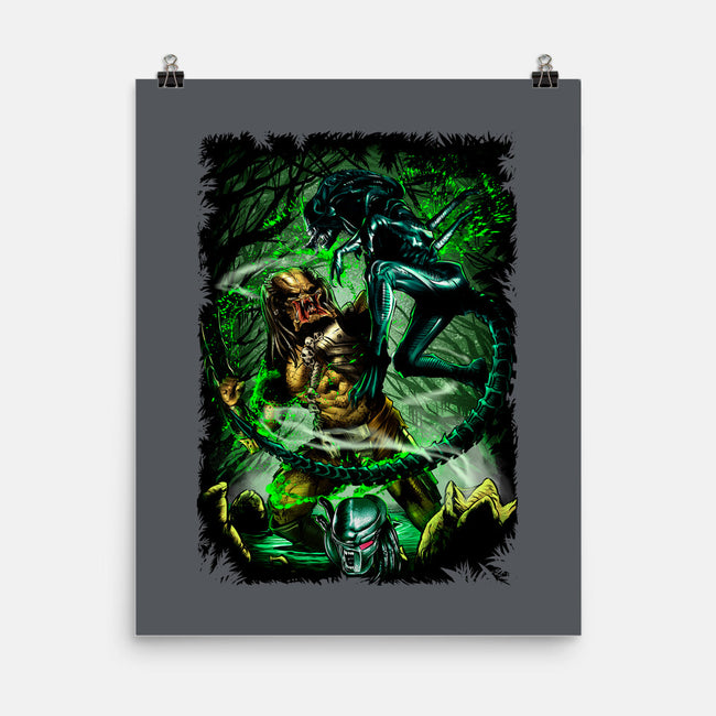 Battle Of Aliens-None-Matte-Poster-Conjura Geek