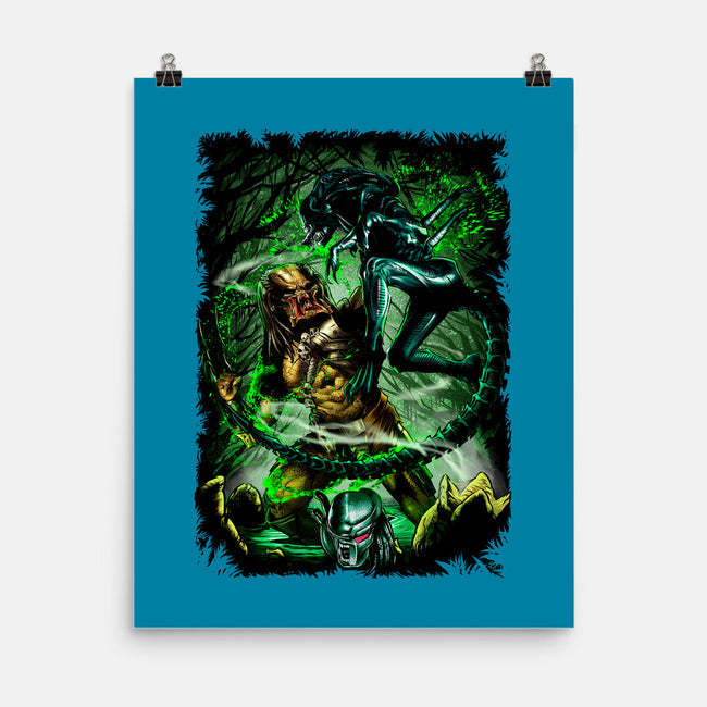 Battle Of Aliens-None-Matte-Poster-Conjura Geek