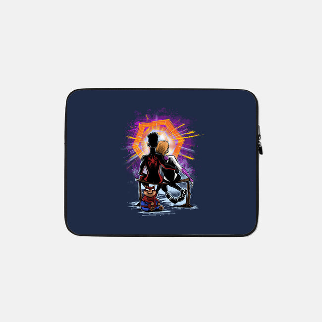 Spiders Gazing At The Moon-None-Zippered-Laptop Sleeve-zascanauta