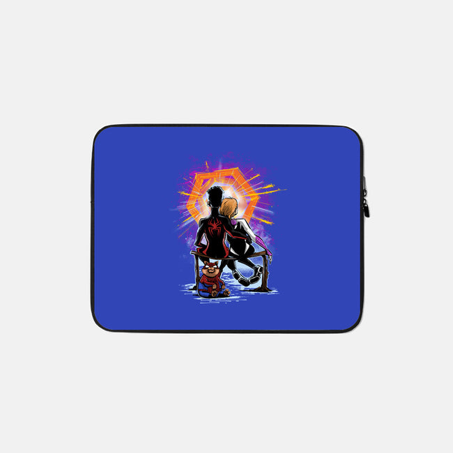 Spiders Gazing At The Moon-None-Zippered-Laptop Sleeve-zascanauta