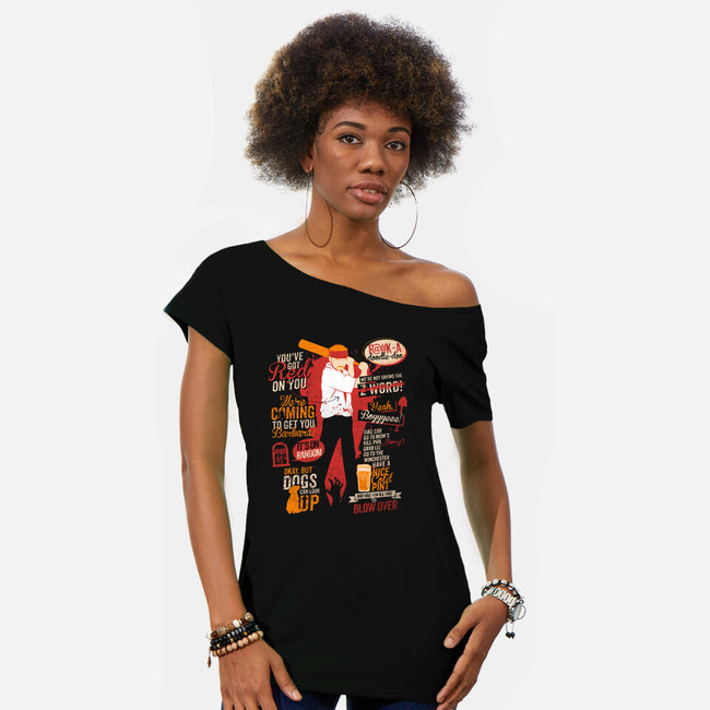Wait For This To Blow Over-womens off shoulder tee-TomTrager