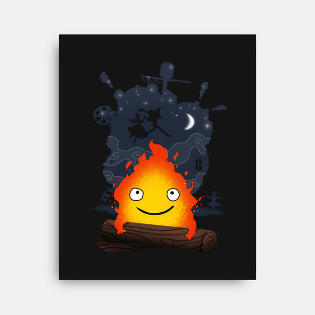 Walking Castle-none stretched canvas-vp021