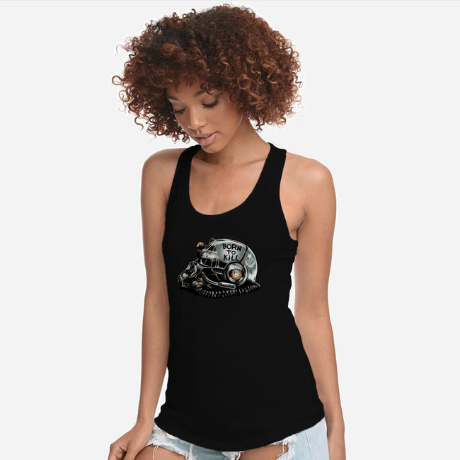 War Face Never Changes-womens racerback tank-Fishmas