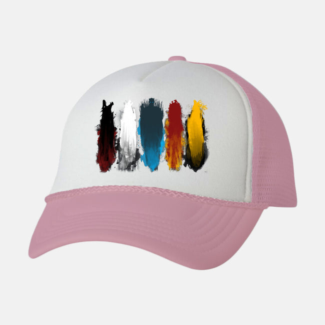 War is Here-unisex trucker hat-bomdesignz