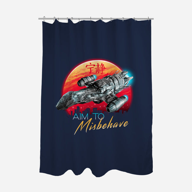 Watch How I Soar-none polyester shower curtain-vp021