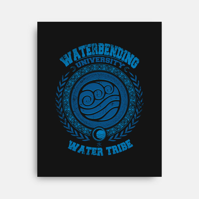 Waterbending University-none stretched canvas-Typhoonic