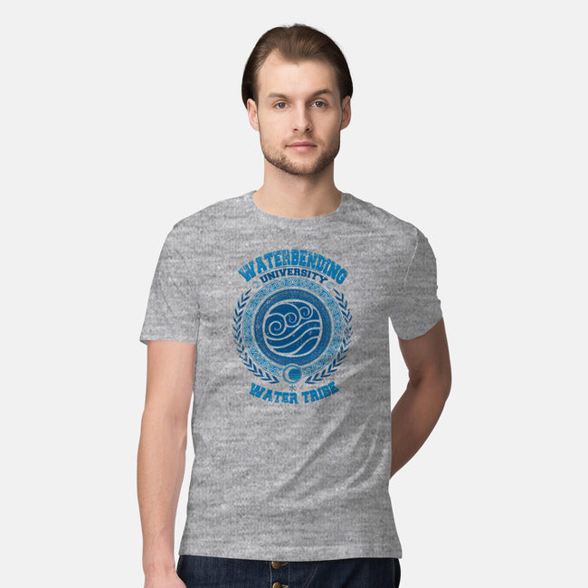Waterbending University-mens premium tee-Typhoonic