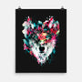 Watercolor Wolf-none matte poster-RizaPeker