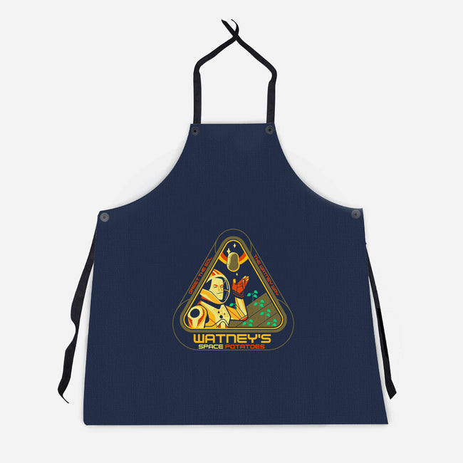 Watney's Space Potatoes-unisex kitchen apron-Glen Brogan