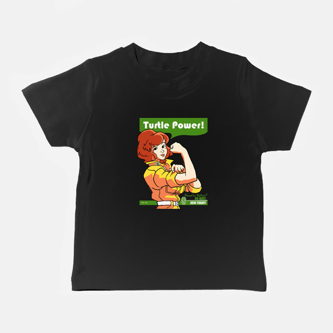 We Can Do It Turtles-baby basic tee-hugohugo