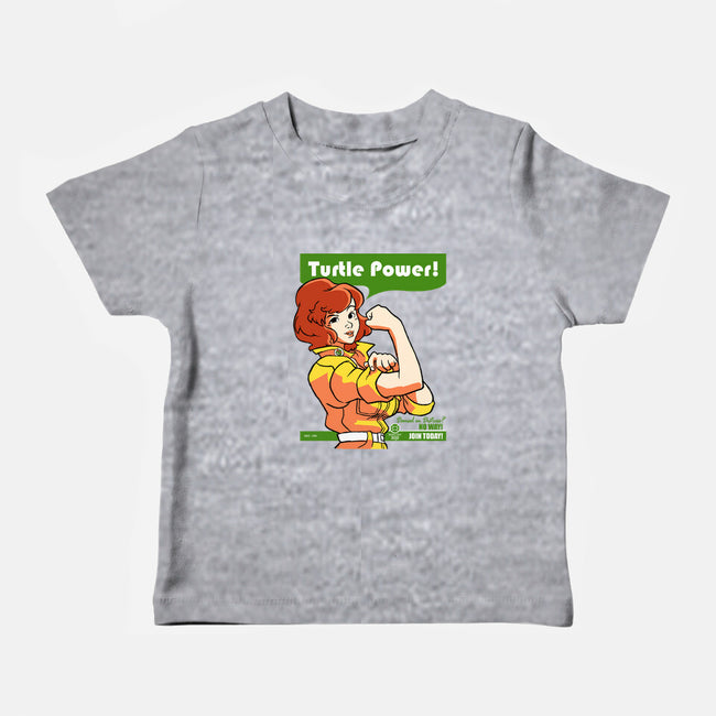We Can Do It Turtles-baby basic tee-hugohugo