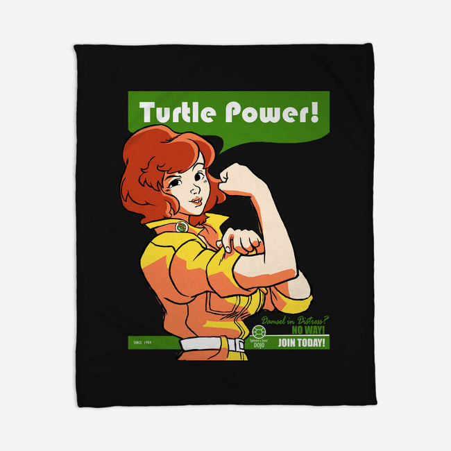 We Can Do It Turtles-none fleece blanket-hugohugo