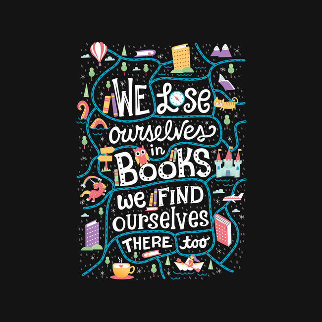 We Lose Ourselves in Books-none stretched canvas-risarodil