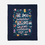 We Lose Ourselves in Books-none fleece blanket-risarodil