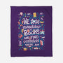 We Lose Ourselves in Books-none fleece blanket-risarodil