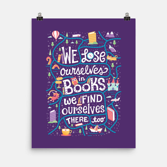 We Lose Ourselves in Books-none matte poster-risarodil
