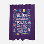 We Lose Ourselves in Books-none polyester shower curtain-risarodil