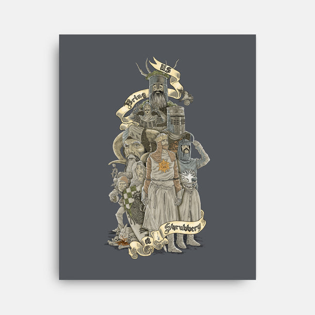 WE WANT A SHRUBBERY!-none stretched canvas-Skullpy