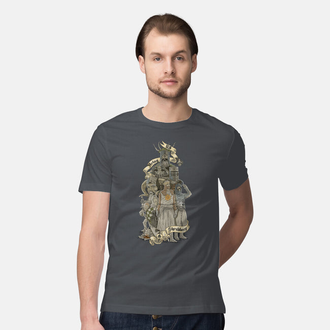 WE WANT A SHRUBBERY!-mens premium tee-Skullpy