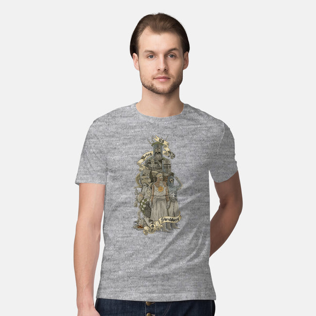 WE WANT A SHRUBBERY!-mens premium tee-Skullpy