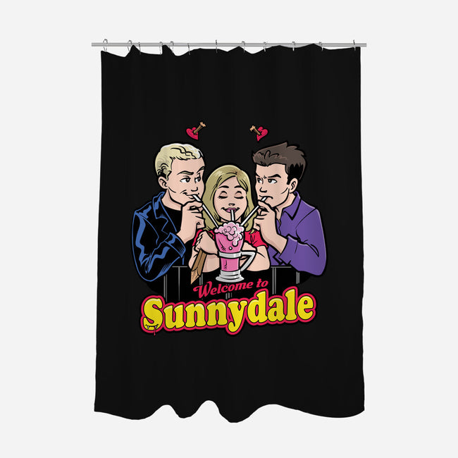 Welcome to Sunnydale-none polyester shower curtain-harebrained