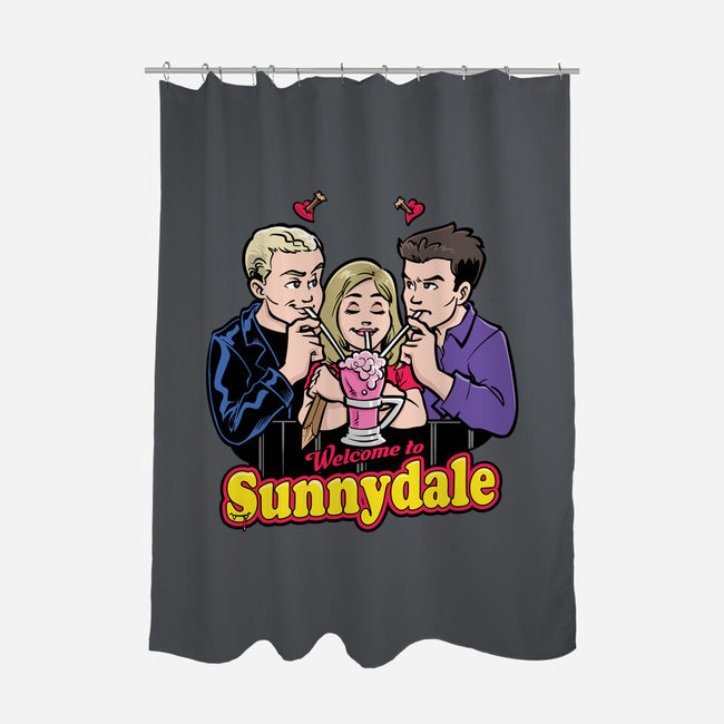 Welcome to Sunnydale-none polyester shower curtain-harebrained