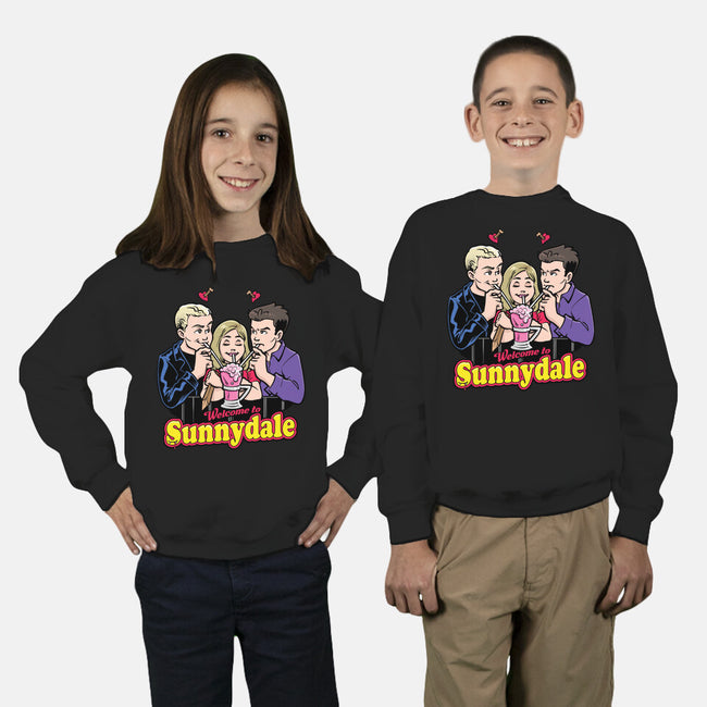 Welcome to Sunnydale-youth crew neck sweatshirt-harebrained