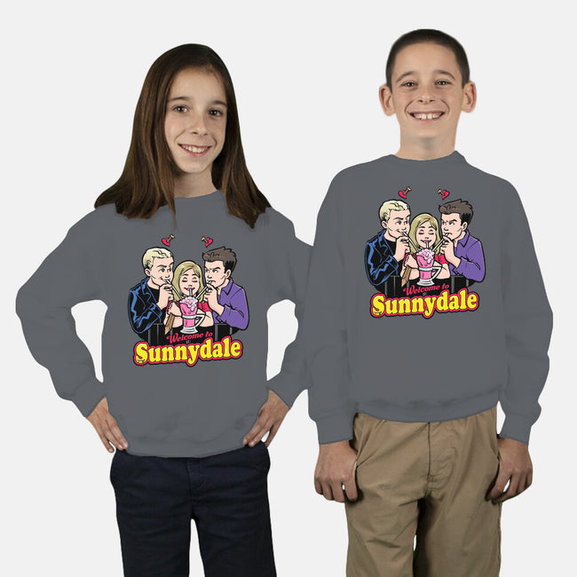 Welcome to Sunnydale-youth crew neck sweatshirt-harebrained