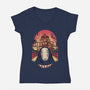 Welcome To The Magical Bath House-womens v-neck tee-vp021