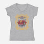What Are They Feeding You-womens v-neck tee-Yumie