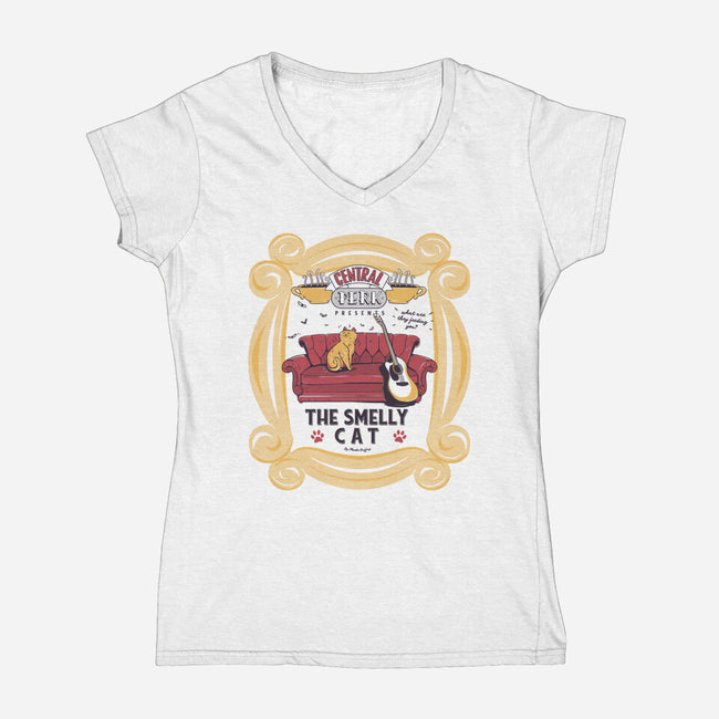 What Are They Feeding You-womens v-neck tee-Yumie