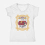 What Are They Feeding You-womens v-neck tee-Yumie