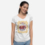 What Are They Feeding You-womens v-neck tee-Yumie