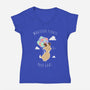 Whatever Floats Your Goat-womens v-neck tee-ChocolateRaisinFury