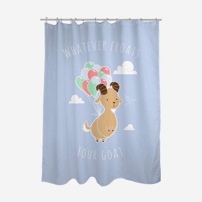 Whatever Floats Your Goat-none polyester shower curtain-ChocolateRaisinFury