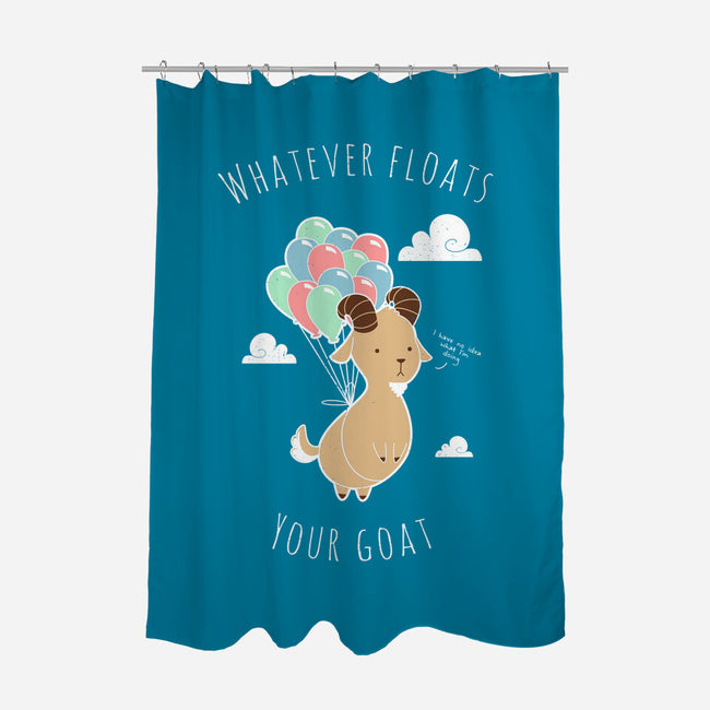 Whatever Floats Your Goat-none polyester shower curtain-ChocolateRaisinFury