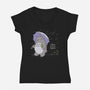 When It Rains-womens v-neck tee-LiRoVi