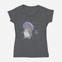 When It Rains-womens v-neck tee-LiRoVi