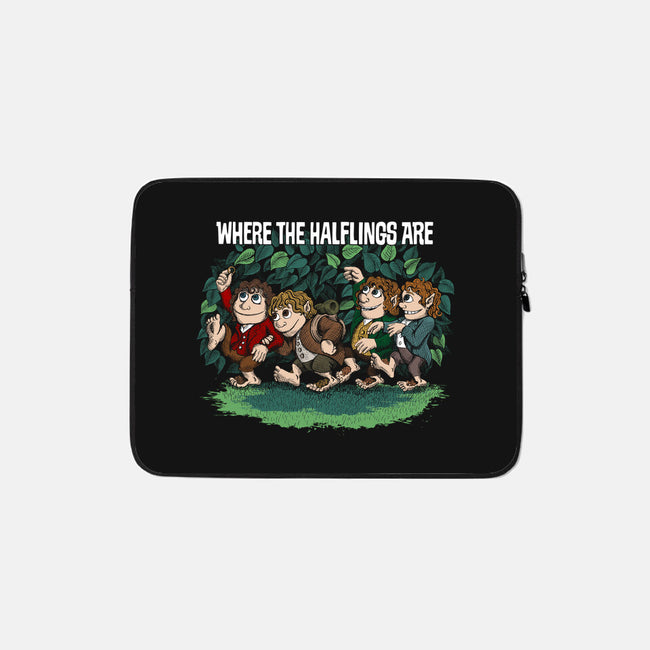 Where the Halflings Are-none zippered laptop sleeve-DJKopet