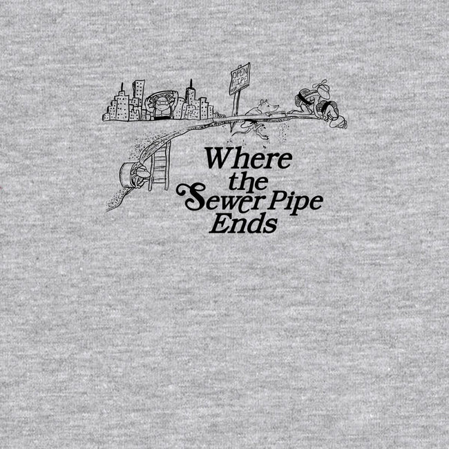 Where the Sewer Pipe Ends-mens long sleeved tee-beware1984