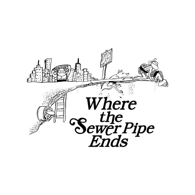 Where the Sewer Pipe Ends-none beach towel-beware1984