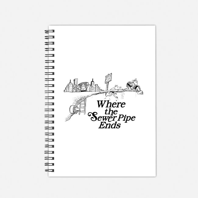Where the Sewer Pipe Ends-none dot grid notebook-beware1984
